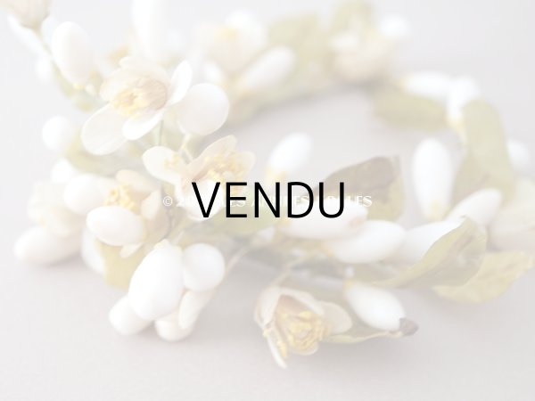 画像6: 1900年代 アンティーク ドール用 ワックスフラワーの小さなヘッドリース & ブーケ (6)