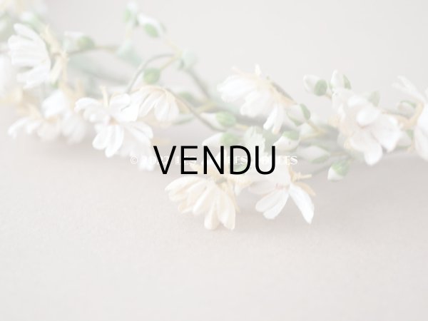画像8: 19世紀末 アンティーク 白い小さなの布花のティアラ 花冠　 (8)