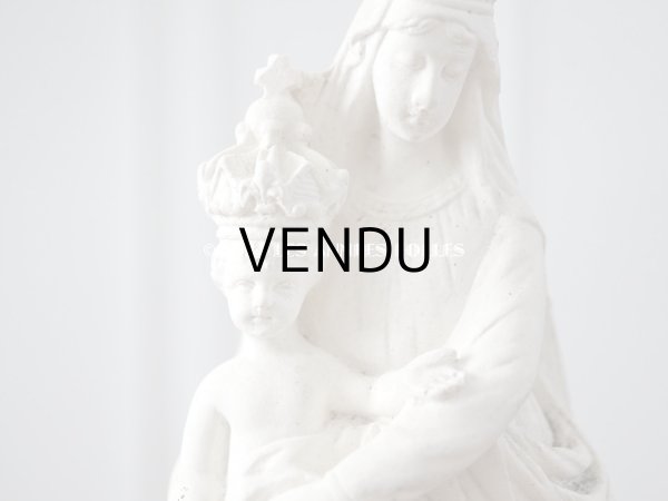 画像6: 1900年代 アンティーク 聖母マリア＆幼いキリストの石膏像 (6)