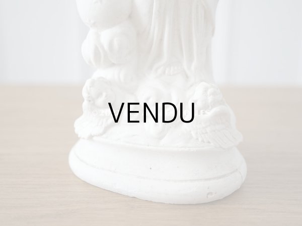 画像8: 1900年代 アンティーク 聖母マリア＆幼いキリストの石膏像 (8)