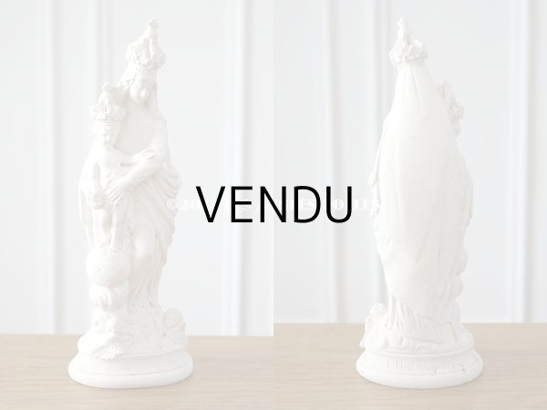 画像11: 1900年代 アンティーク 聖母マリア＆幼いキリストの石膏像 (11)