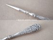 画像9: 1900年頃 アンティーク シルバー製 リボン＆花のガーランド ソーイングセット 裁縫道具 (9)