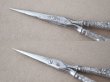 画像13: 1900年頃 アンティーク シルバー製 リボン＆花のガーランド ソーイングセット 裁縫道具 (13)