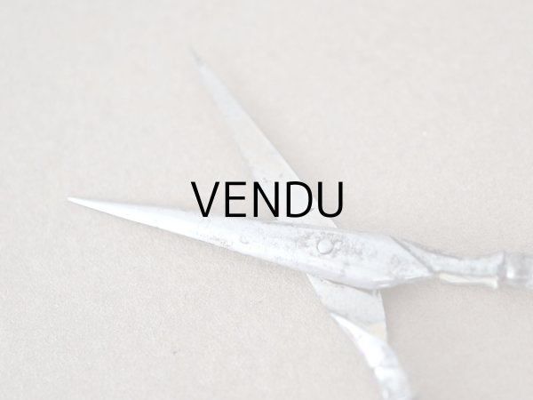 画像15: 1900年頃 アンティーク シルバー製 リボン＆花のガーランド ソーイングセット 裁縫道具 (15)