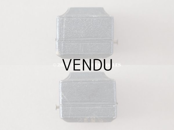 画像4: 19世紀 アンティーク イニシャル入り 小さなリングボックス　黒 ジュエリーボックス (4)