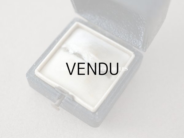 画像6: 19世紀 アンティーク イニシャル入り 小さなリングボックス　黒 ジュエリーボックス (6)