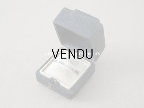 画像5: 19世紀 アンティーク イニシャル入り 小さなリングボックス　黒 ジュエリーボックス (5)