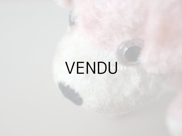 画像9: アンティーク 犬のぬいぐるみ　ピンク (9)