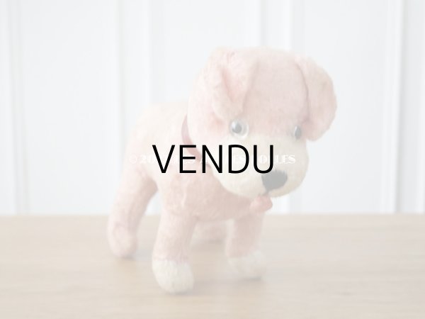 画像5: アンティーク 犬のぬいぐるみ　ピンク (5)