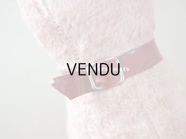 画像7: アンティーク 犬のぬいぐるみ　ピンク (7)