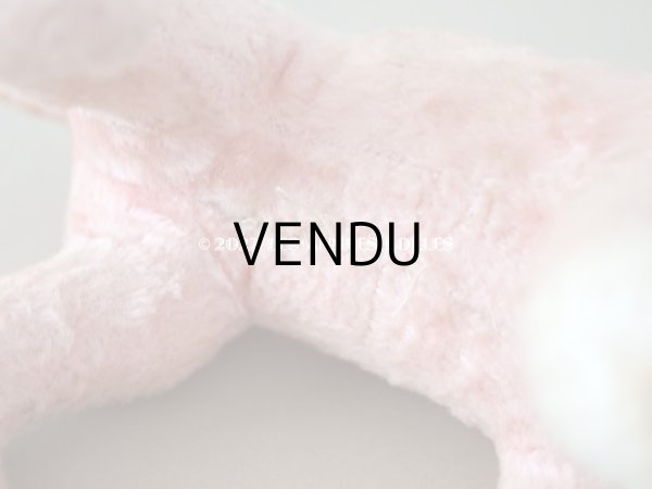 画像12: アンティーク 犬のぬいぐるみ　ピンク (12)