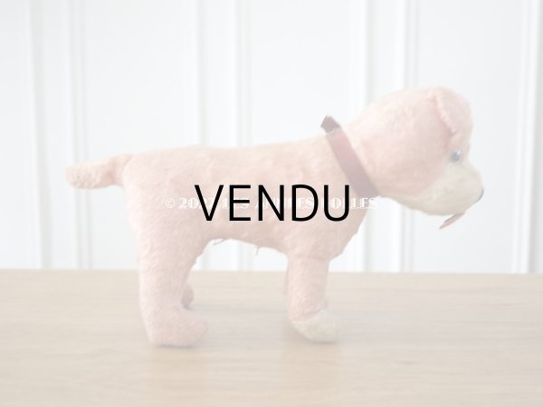 画像4: アンティーク 犬のぬいぐるみ　ピンク (4)
