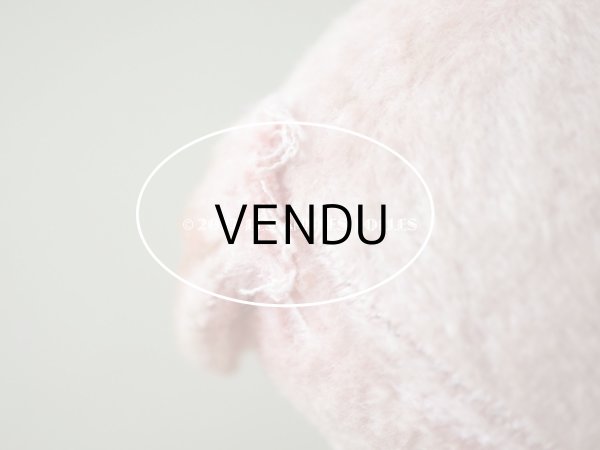 画像8: アンティーク 犬のぬいぐるみ　ピンク (8)