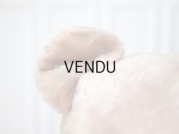 画像12: アンティーク ベア 淡いピンク (12)