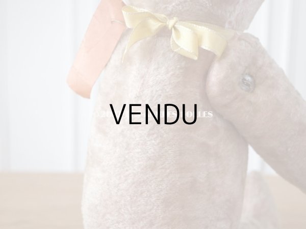 画像11: アンティーク ベア 淡いピンク (11)