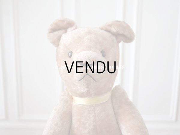 画像9: アンティーク ベア 淡いピンク (9)