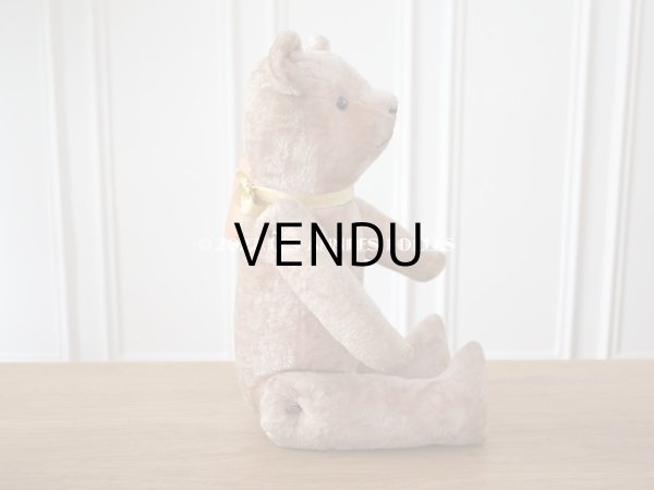 画像6: アンティーク ベア 淡いピンク (6)