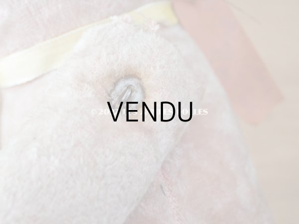 画像10: アンティーク ベア 淡いピンク (10)