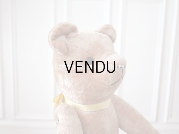 画像8: アンティーク ベア 淡いピンク (8)