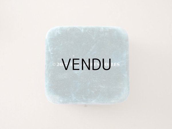 画像7: 19世紀末　アンティーク ブレスレット用 ジュエリーボックス　ブルーのベルベット (7)