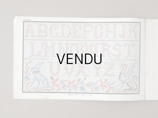 画像4: 1850年代 アンティーク SAJOU  刺繍図案帳 DESSINS DE BRODERIES 139 - SAJOU PARIS - (4)