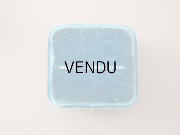 画像8: 19世紀末　アンティーク ブレスレット用 ジュエリーボックス　ブルーのベルベット (8)