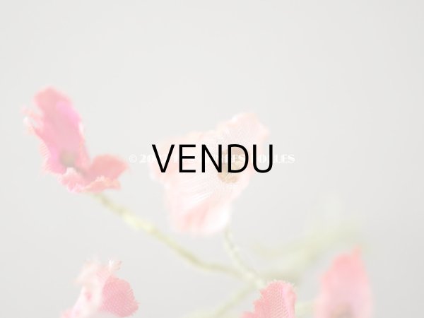 画像4: アンティーク ひなげしの布花のセット ドールハット (4)