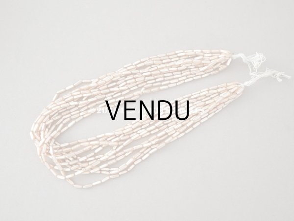 画像3: 1920年代 アンティーク スフレビーズ ピーチピンク　吹きガラス製 ビーズ 8×2mm 約580ピース (3)