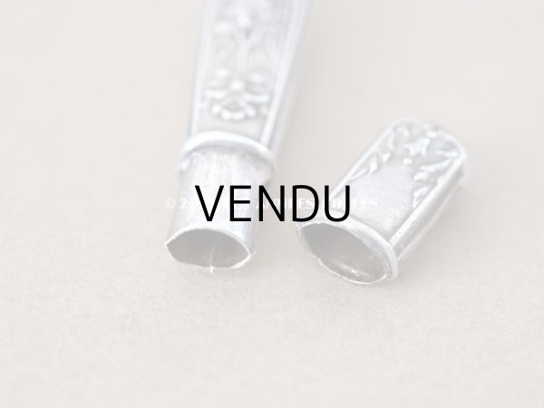 画像5: 1920年代 アンティーク リボン＆ローズパニエ柄 ソーイングセット 裁縫道具 (5)