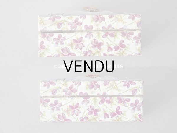 画像6: 19世紀 アンティーク 菫のお菓子箱 チョコレートボックス　レースペーパー付 (6)