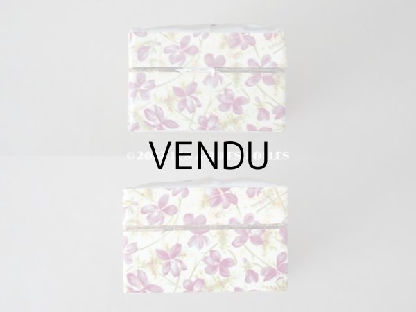 画像7: 19世紀 アンティーク 菫のお菓子箱 チョコレートボックス　レースペーパー付 (7)