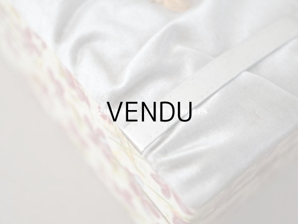 画像3: 19世紀 アンティーク 菫のお菓子箱 チョコレートボックス　レースペーパー付 (3)