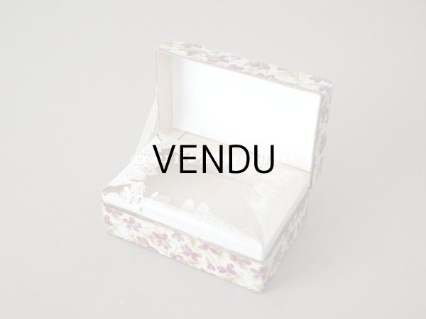 画像8: 19世紀 アンティーク 菫のお菓子箱 チョコレートボックス　レースペーパー付 (8)