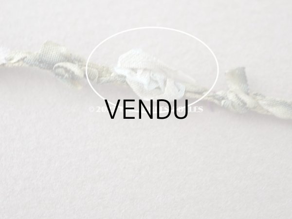 画像6: アンティーク シルク製ロココトリム　3色の薔薇 37cm (6)