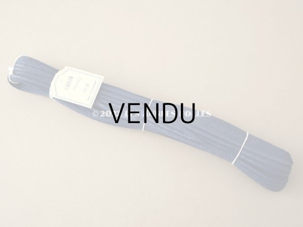 画像2: アンティーク ドールハット用 ストロー素材風のブレード 帽子用  約66m  幅4mm マリンブルー (2)