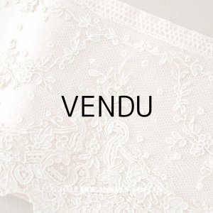 画像: 18世紀 アンティーク ニードルレース アランソンレース 薔薇のガーランド 89cm 9cm幅 ポワン・ダランソン