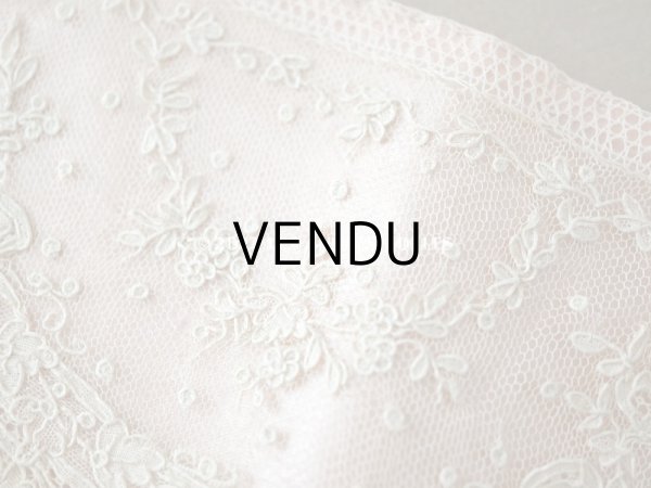 画像4: 18世紀 アンティーク ニードルレース アランソンレース 薔薇のガーランド 89cm 9cm幅 ポワン・ダランソン (4)