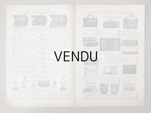 画像7: 1900年頃 アンティーク ボンマルシェのカタログ 文具 パペトリー CATALOGUE DE PAPETERIE ET ARTICLES DE BUREAU - AU BON MARCHE - (7)