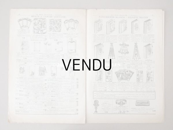画像16: 1900年頃 アンティーク ボンマルシェのカタログ 文具 パペトリー CATALOGUE DE PAPETERIE ET ARTICLES DE BUREAU - AU BON MARCHE - (16)
