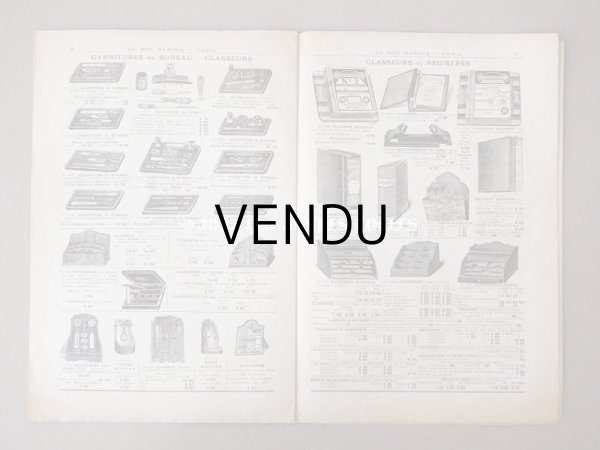 画像13: 1900年頃 アンティーク ボンマルシェのカタログ 文具 パペトリー CATALOGUE DE PAPETERIE ET ARTICLES DE BUREAU - AU BON MARCHE - (13)