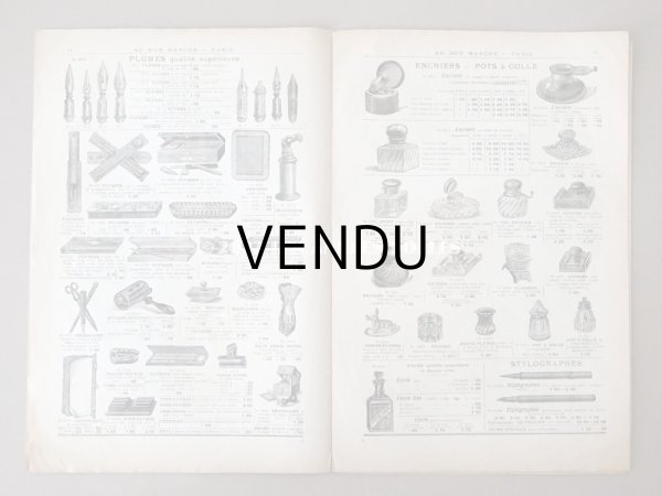 画像9: 1900年頃 アンティーク ボンマルシェのカタログ 文具 パペトリー CATALOGUE DE PAPETERIE ET ARTICLES DE BUREAU - AU BON MARCHE - (9)