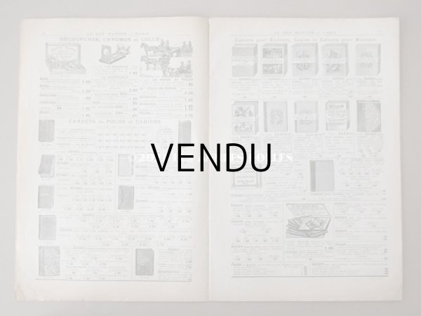 画像6: 1900年頃 アンティーク ボンマルシェのカタログ 文具 パペトリー CATALOGUE DE PAPETERIE ET ARTICLES DE BUREAU - AU BON MARCHE - (6)