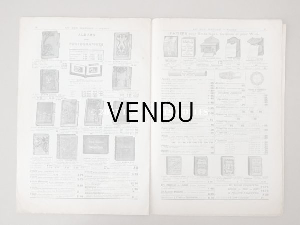 画像15: 1900年頃 アンティーク ボンマルシェのカタログ 文具 パペトリー CATALOGUE DE PAPETERIE ET ARTICLES DE BUREAU - AU BON MARCHE - (15)