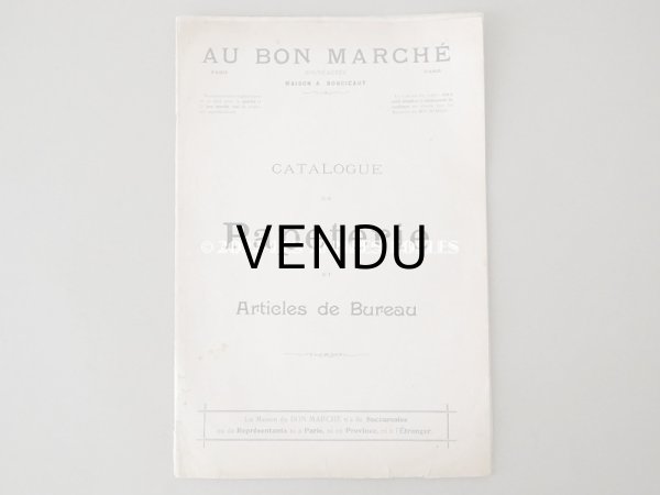 画像2: 1900年頃 アンティーク ボンマルシェのカタログ 文具 パペトリー CATALOGUE DE PAPETERIE ET ARTICLES DE BUREAU - AU BON MARCHE - (2)