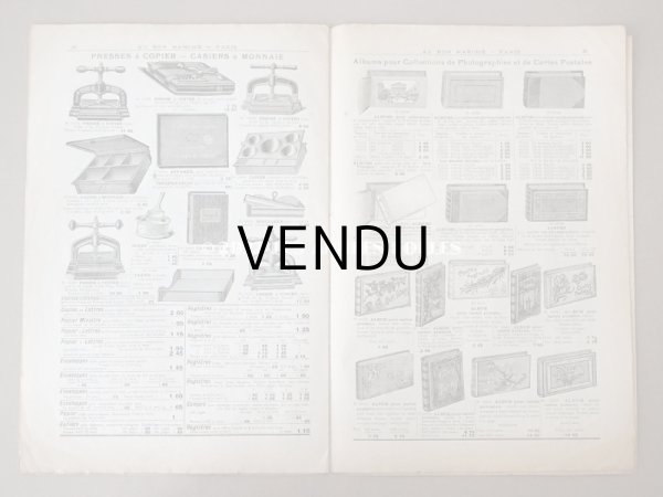 画像14: 1900年頃 アンティーク ボンマルシェのカタログ 文具 パペトリー CATALOGUE DE PAPETERIE ET ARTICLES DE BUREAU - AU BON MARCHE - (14)