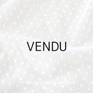 画像: アンティーク  ドットの刺繍入り コットン生地 78×224cm