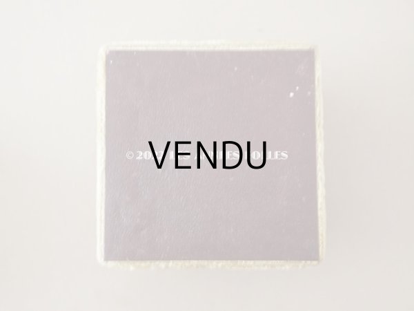 画像12: 1900年代 アンティーク ベルベットの台座 ボンマルシェ百貨店のラベル付き カーキ (12)