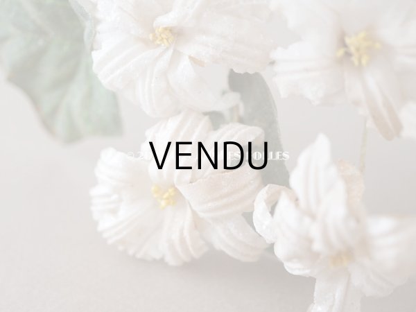 画像8: 19世紀 アンティーク 白い布花 ワックスフラワー (8)