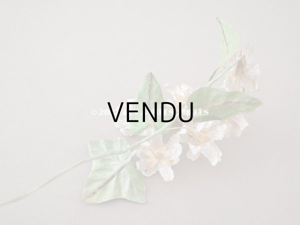 画像12: 19世紀 アンティーク 白い布花 ワックスフラワー (12)