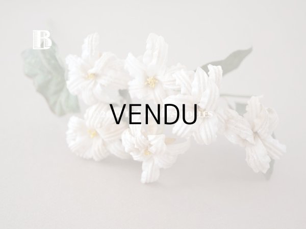 画像7: 19世紀 アンティーク 白い布花 ワックスフラワー (7)